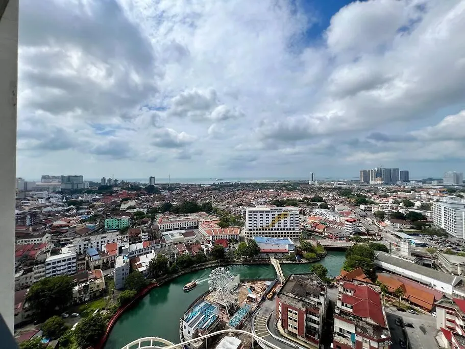 The Shore River Condo 3Br/7Pax/Wi-Fi/6Mindr2Jonker Malacca Apartment